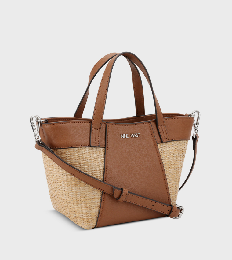 BEX Color Block Mini Tote Bag with Pouch