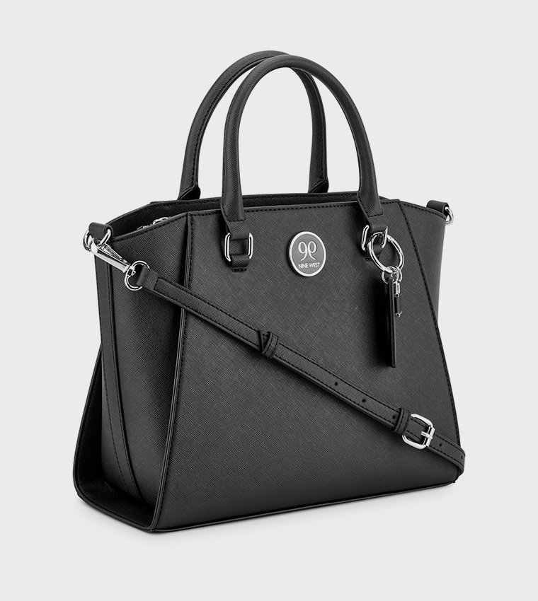 Nine West Natala Satchel – Top Zipper, Dual Grab Handles