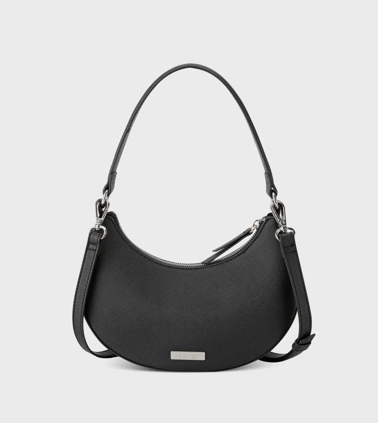 ELIORA-PEARLS Textured Hobo Bag