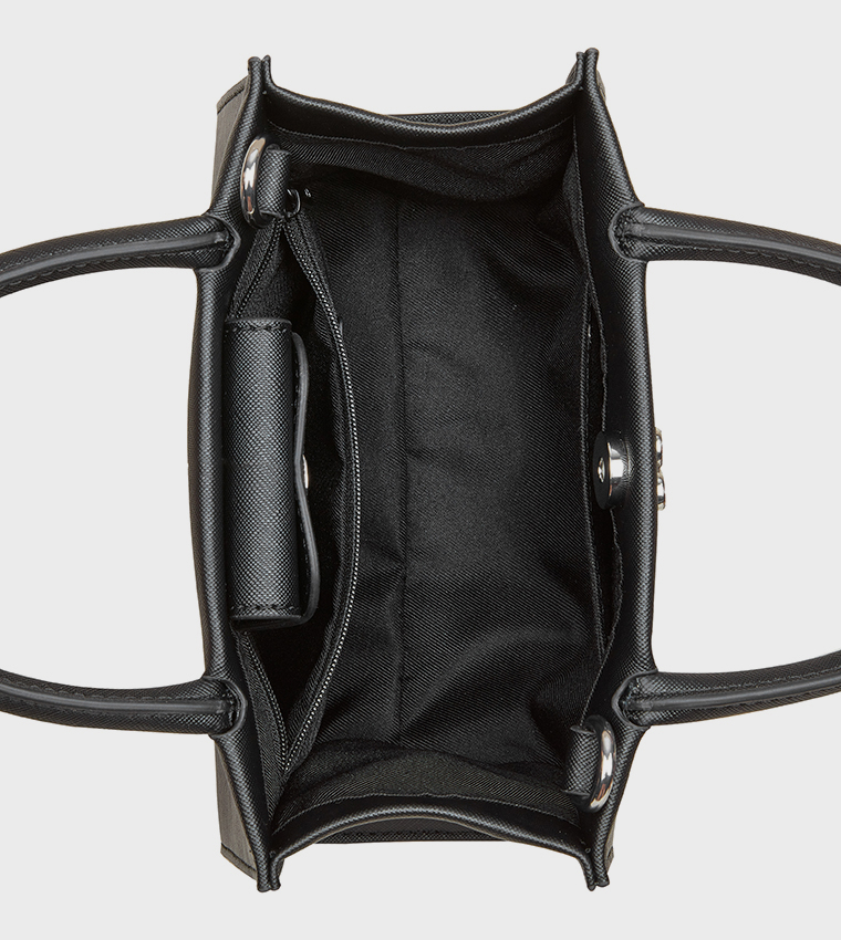 ELIORA-PEARLS Textured Mini Tote Bag