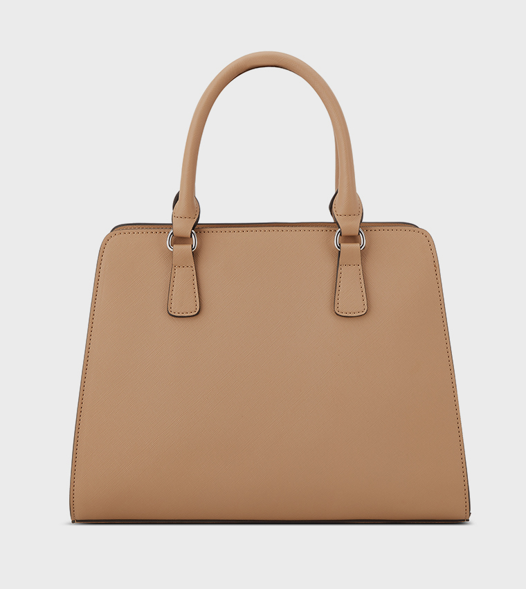 CALLY Textured Satchel Bag