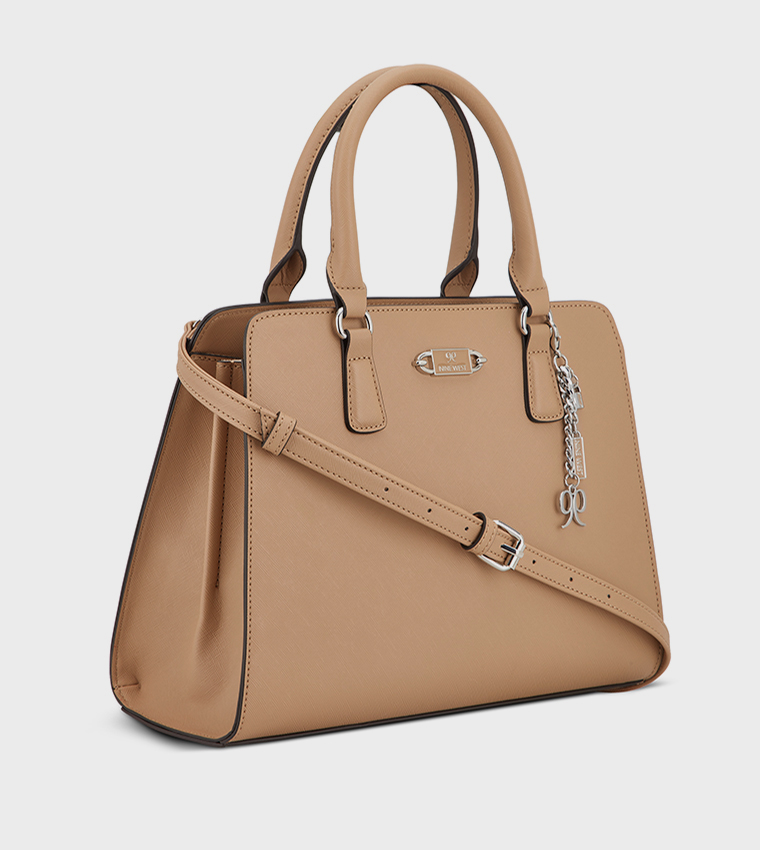 CALLY Textured Satchel Bag