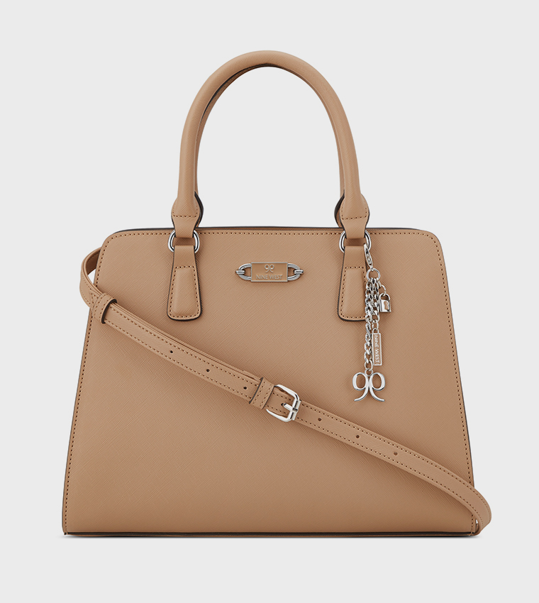 CALLY Textured Satchel Bag