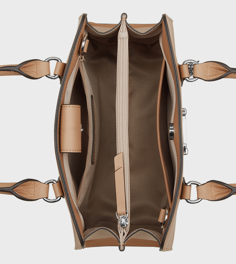 CALLY Textured Satchel Bag