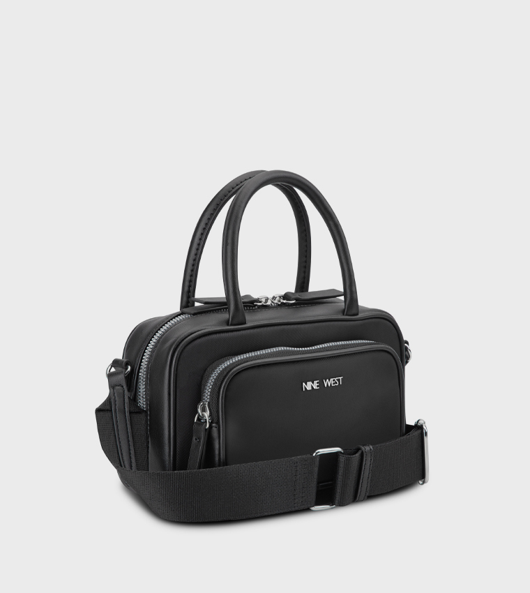 ELVA Logo Detail Satchel Bag