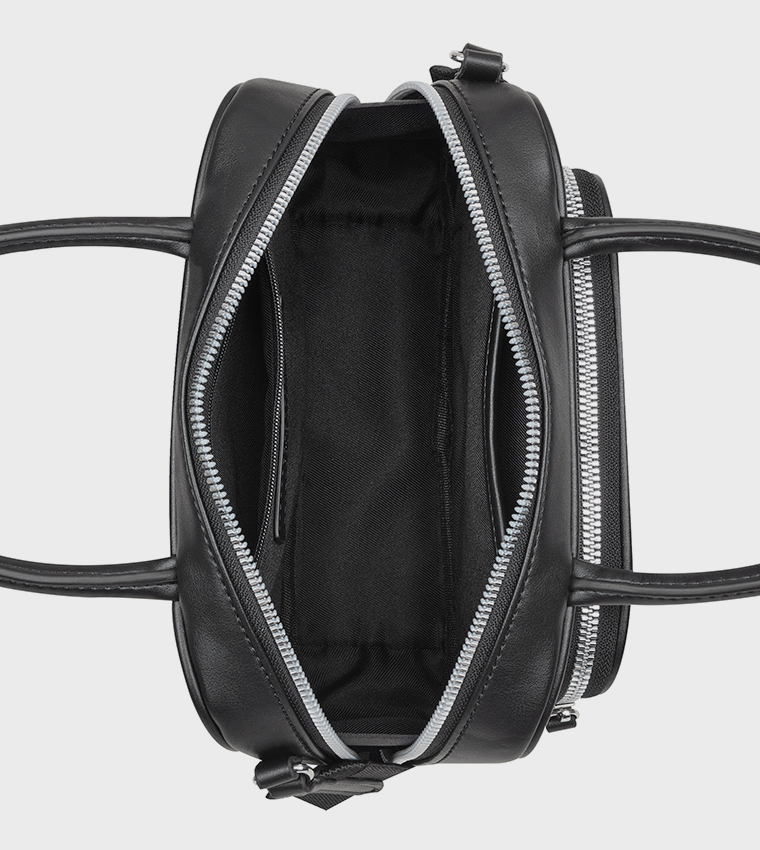 ELVA Logo Detail Satchel Bag