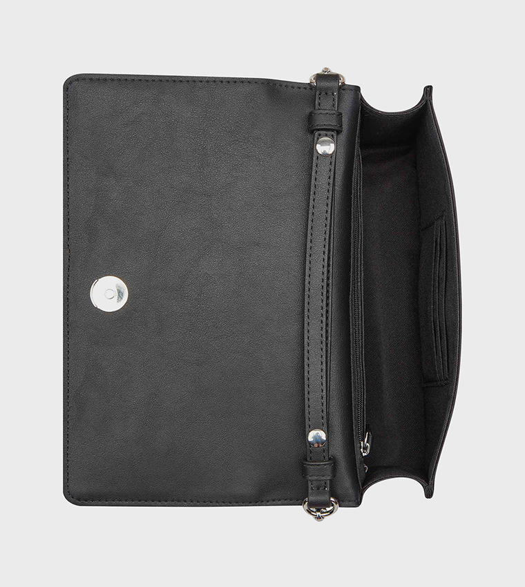 AMINAH Embellished Chain Handle Crossbody Bag