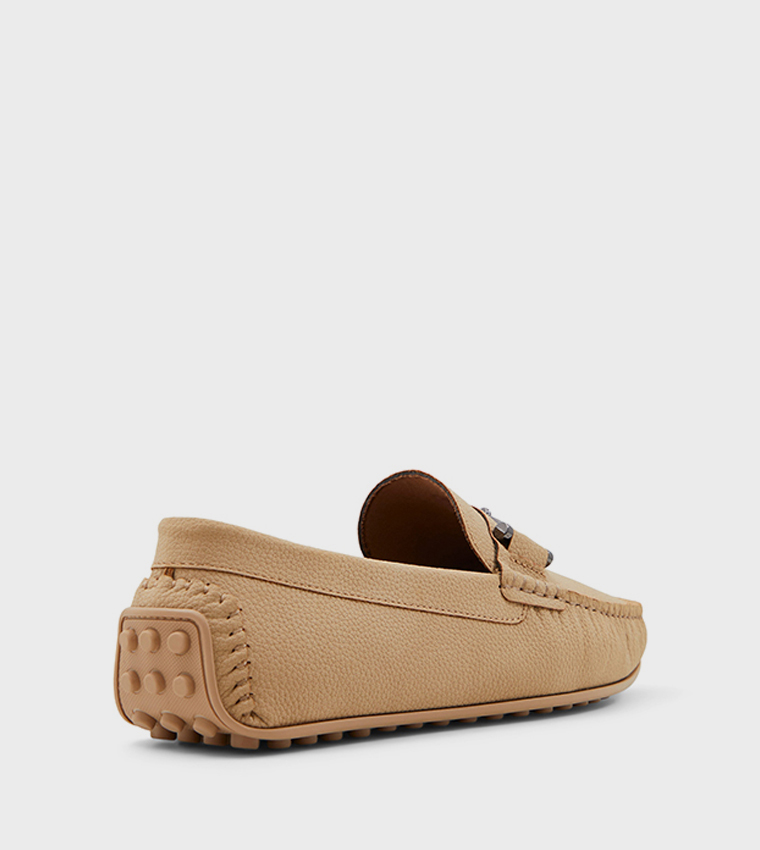 OAKMONT_H Metal Accent Square Toe Loafers