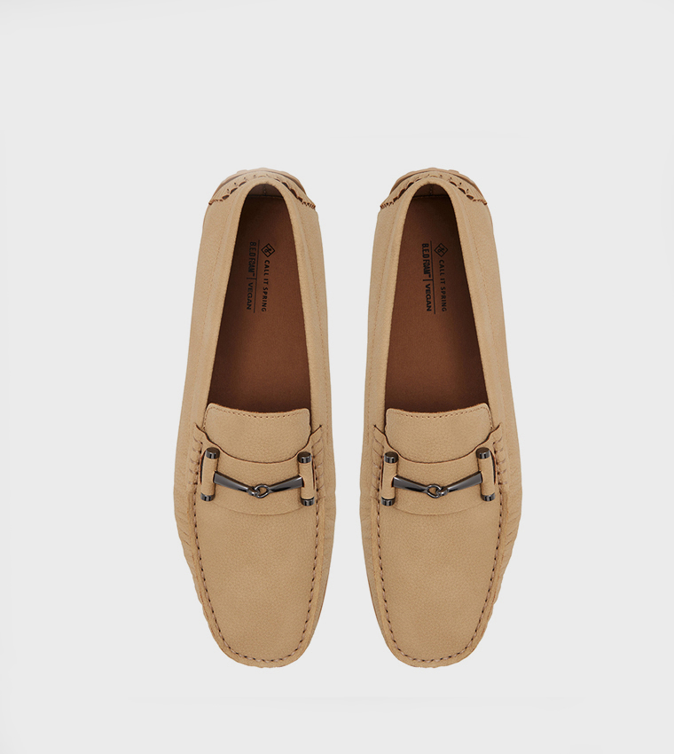 OAKMONT_H Metal Accent Square Toe Loafers