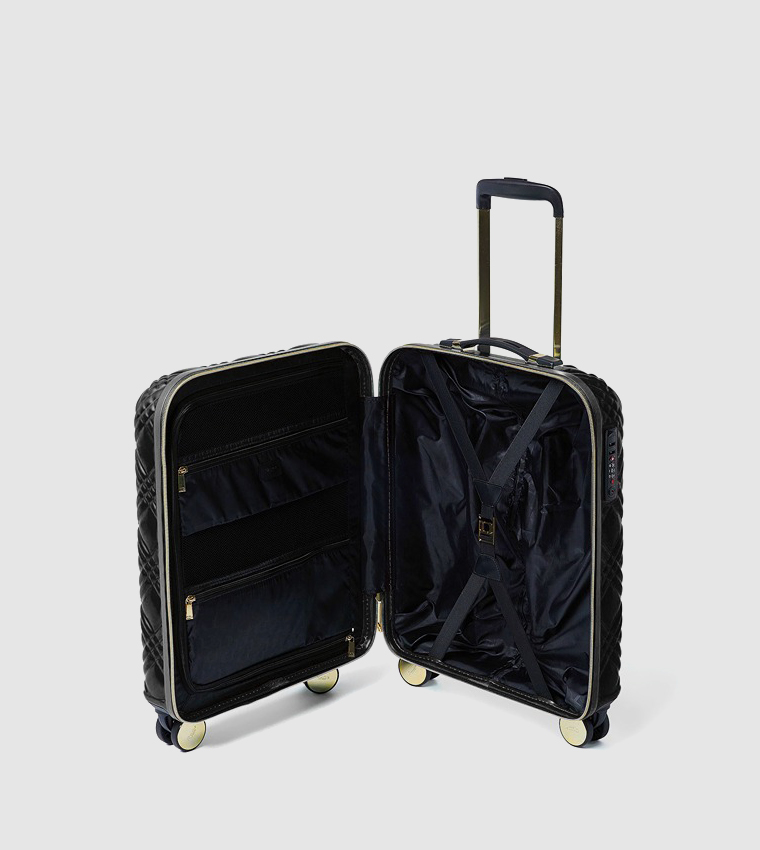 Logo Detail Hard Shell Trolley Bag, 55cm