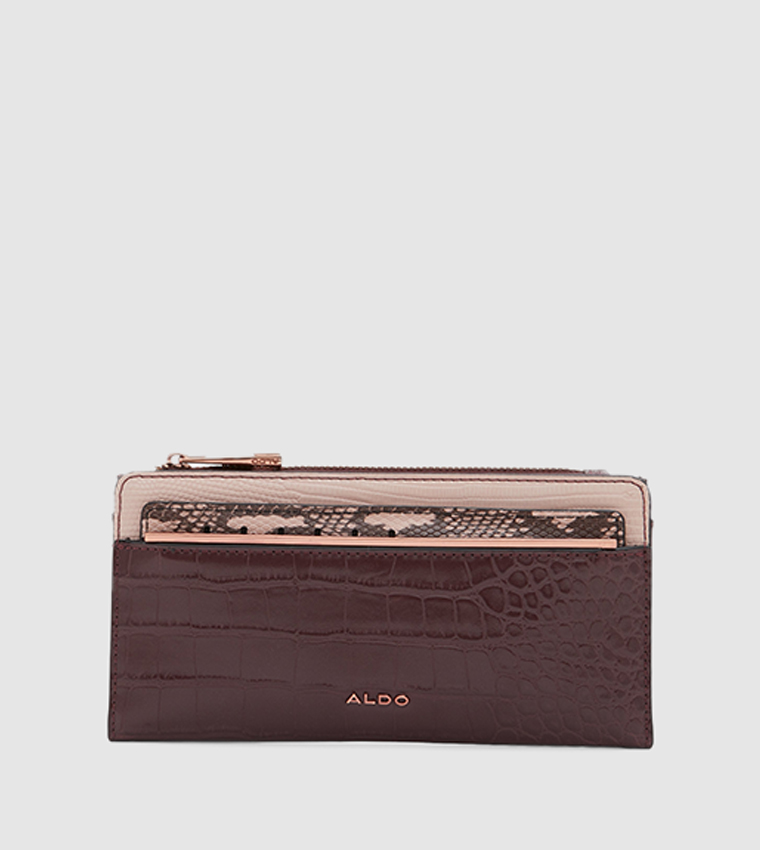 aldo red wallet