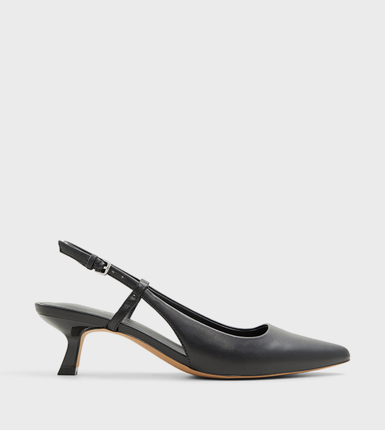 ODDETTE Kitten Heel Slingback Pumps