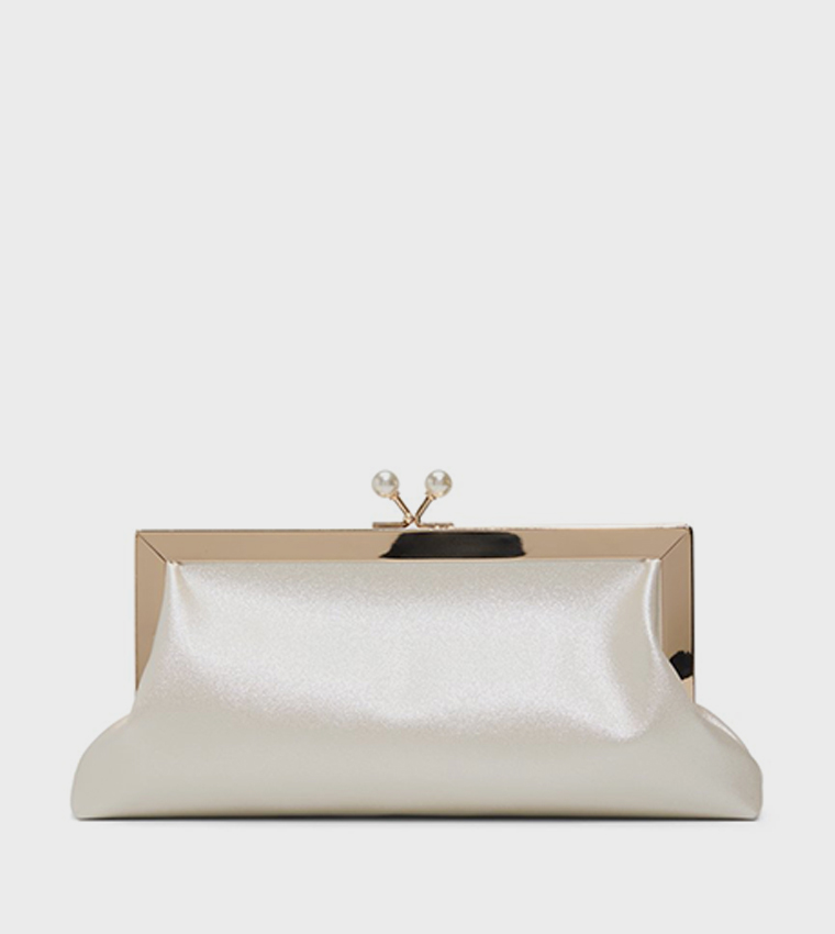 ODETTEE Metallic Clutch Bag