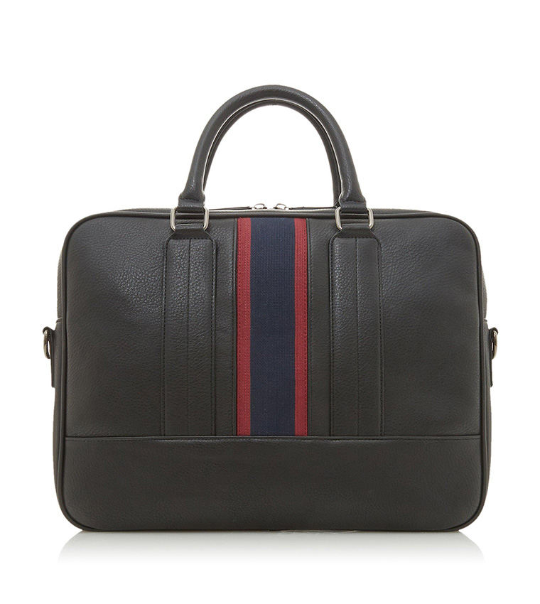 Buy Dune London OFFICE Stripe Branded Briefcase In Black 6thStreet Qatar