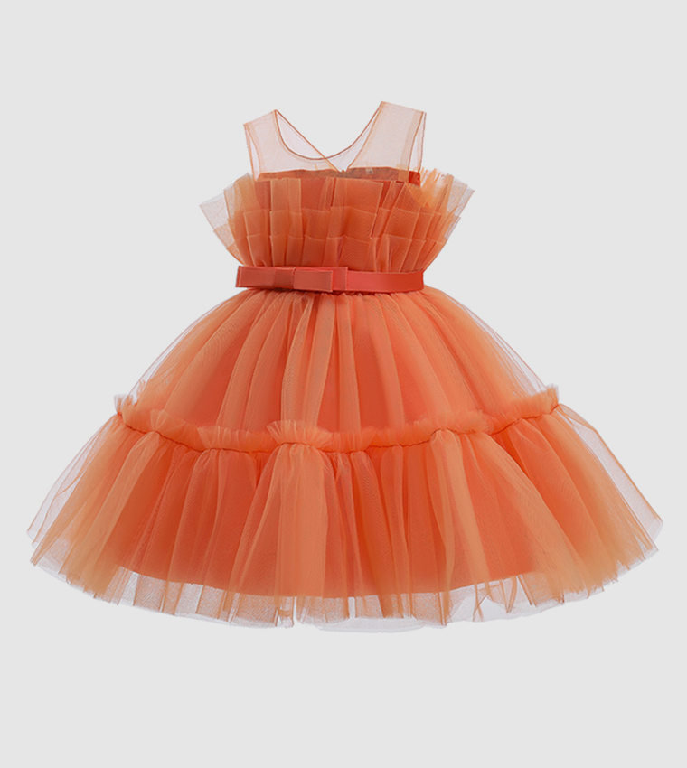 Orange baby shop girl outfit