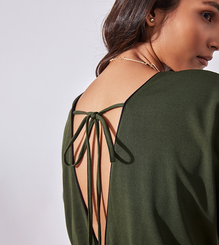 Textured Overlap Dress