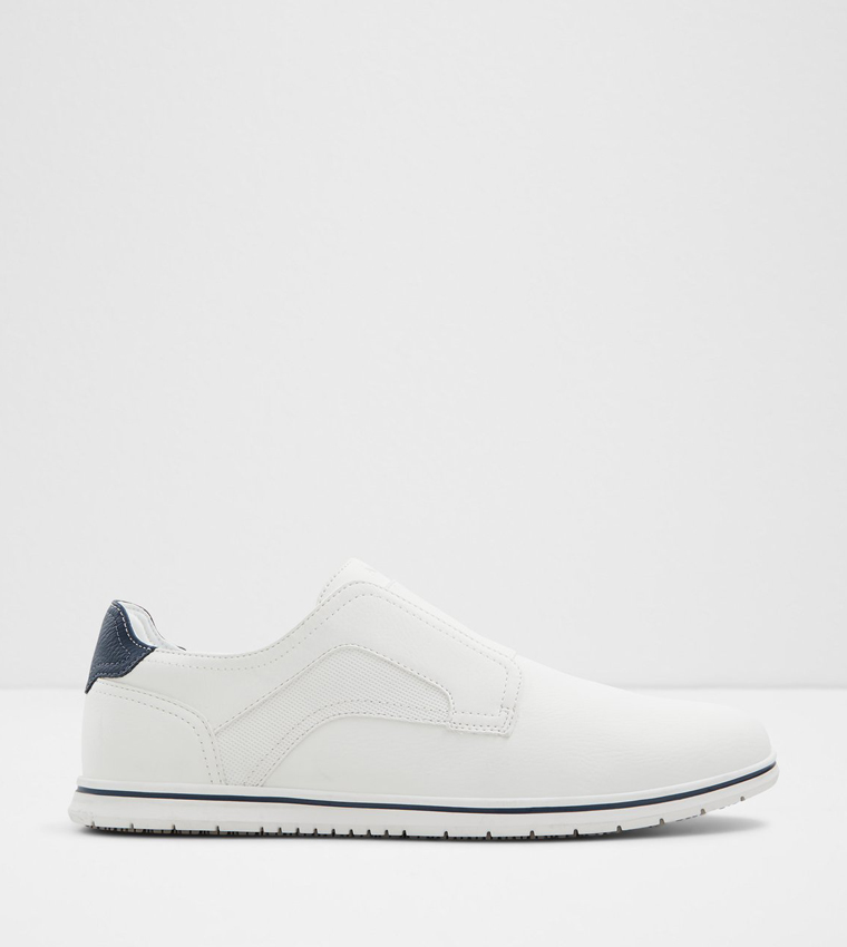 Aldo white slip ons sale