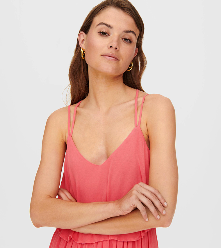 Accordion Pleated A-Line Dress