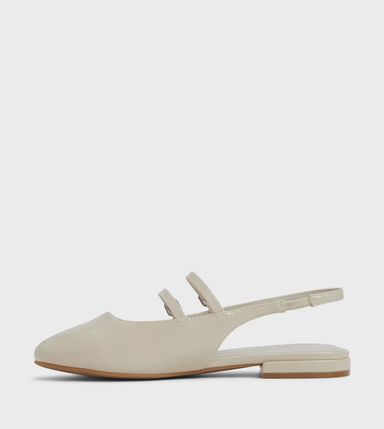 OPHELLIA Buckle Detail Flat Shoes