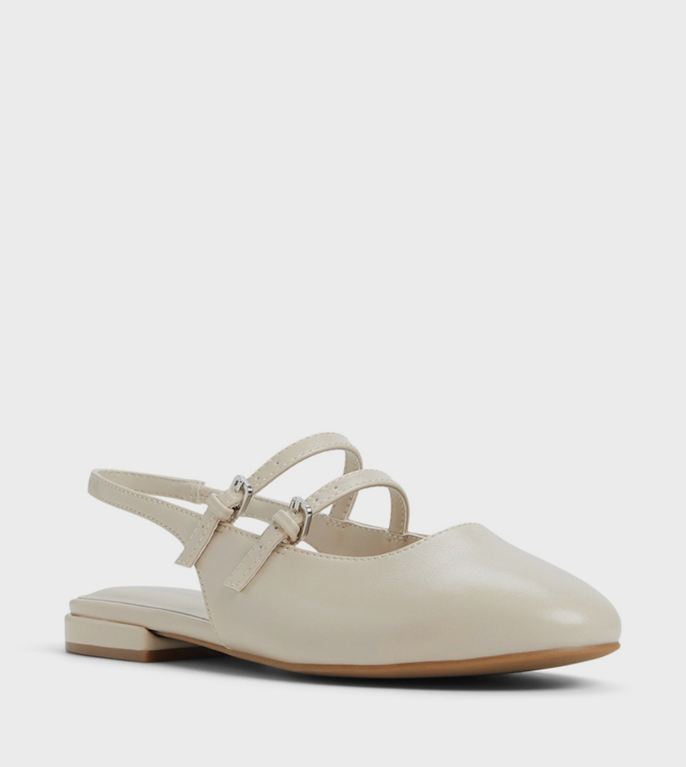 OPHELLIA Buckle Detail Flat Shoes