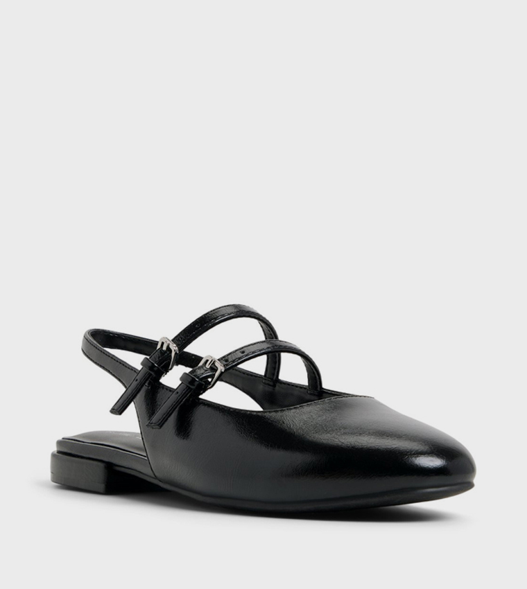 OPHELLIA Buckle Detail Flat Shoes
