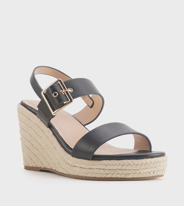 Buy Nine West OPRAH Slingback Espadrilles Wedges In Black