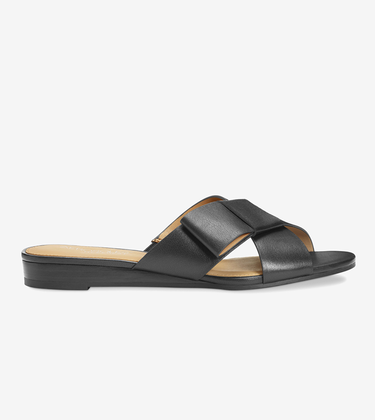 Buy Aerosoles Orbit Slip Ons Slides Black In Black 6thStreet UAE