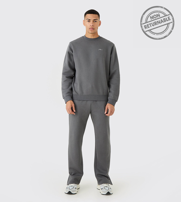 Signature Sweatshirt with Sweatpants Set - Non Returnable