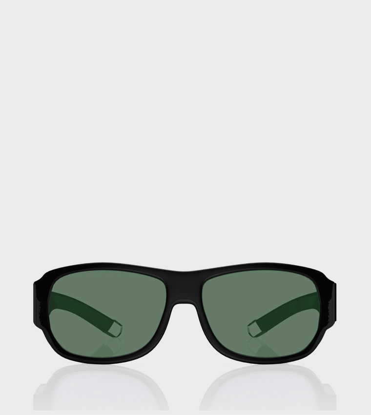 Buy Fastrack Full Rim Rectangular Sunglasses In Black 6thStreet UAE