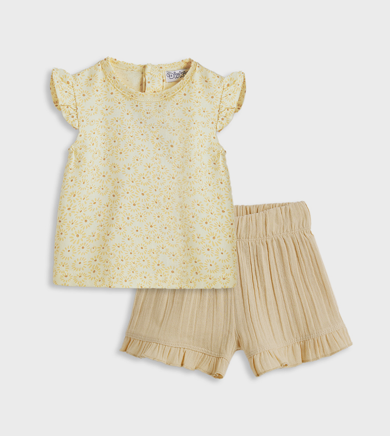 DIRKJE Printed T-Shirt and Shorts Set