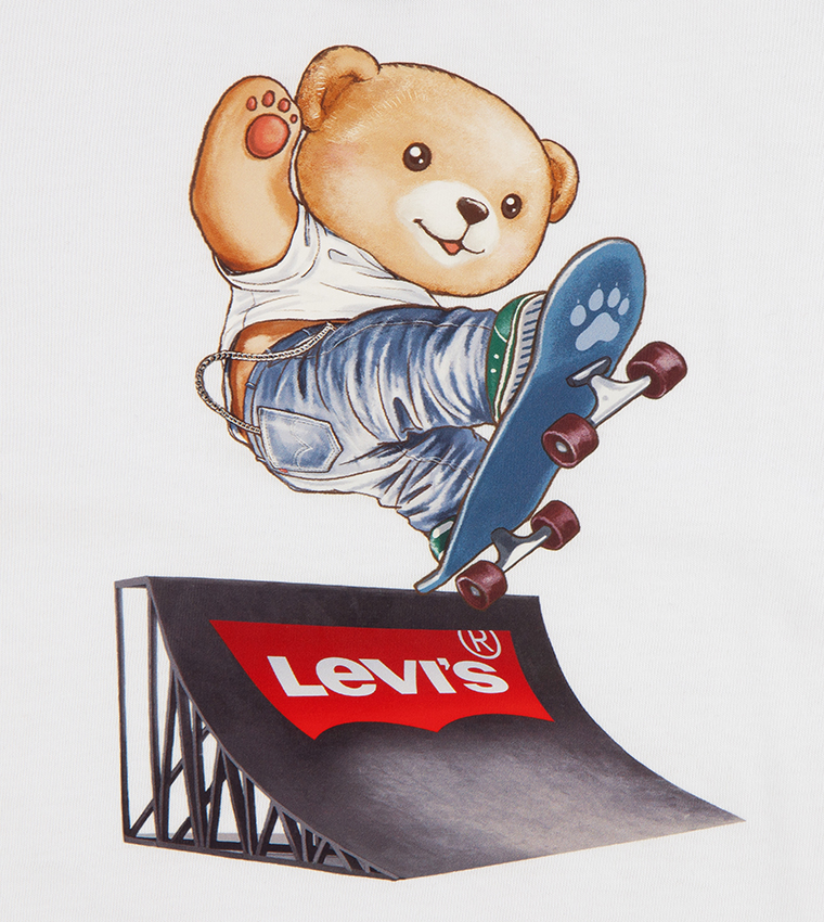 تيشيرت أطفال كم قصير بطبعة مع شورت جينز