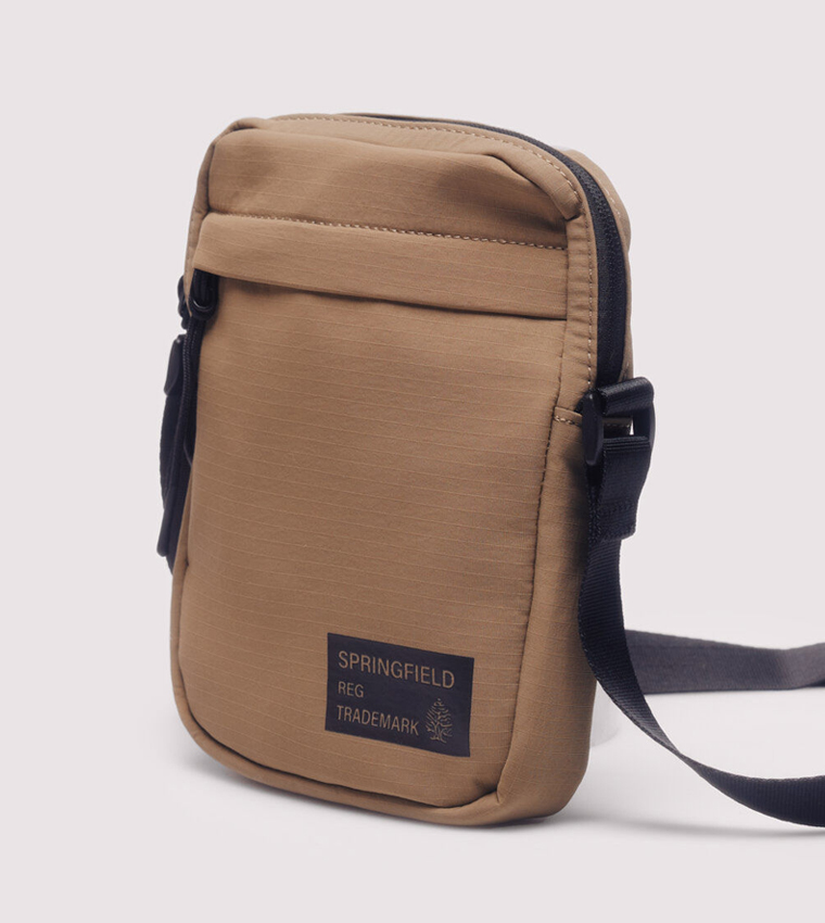 Logo Detail Ripstock Crossbody Bag