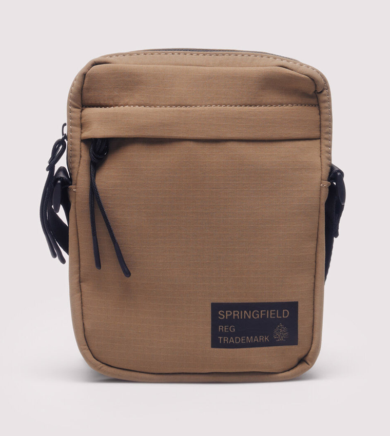 Logo Detail Ripstock Crossbody Bag