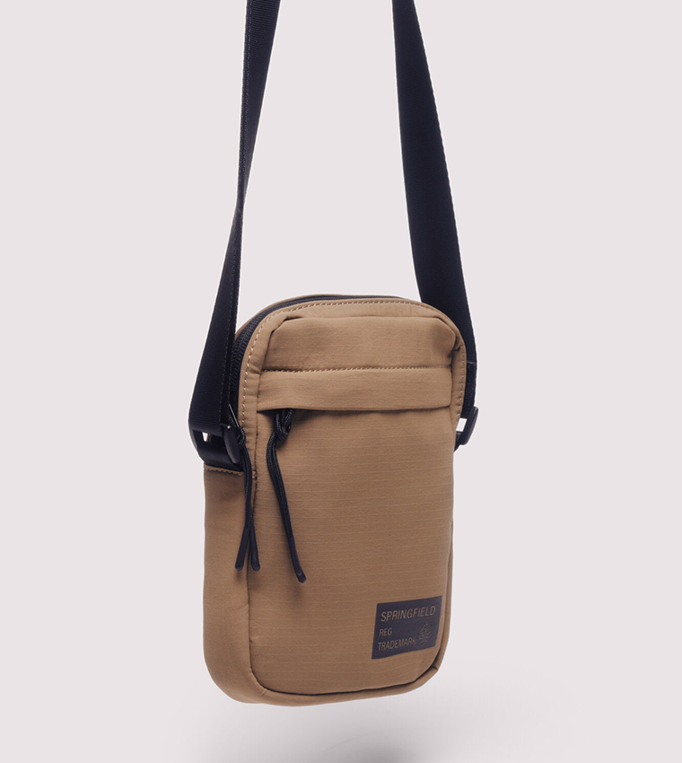 Logo Detail Ripstock Crossbody Bag