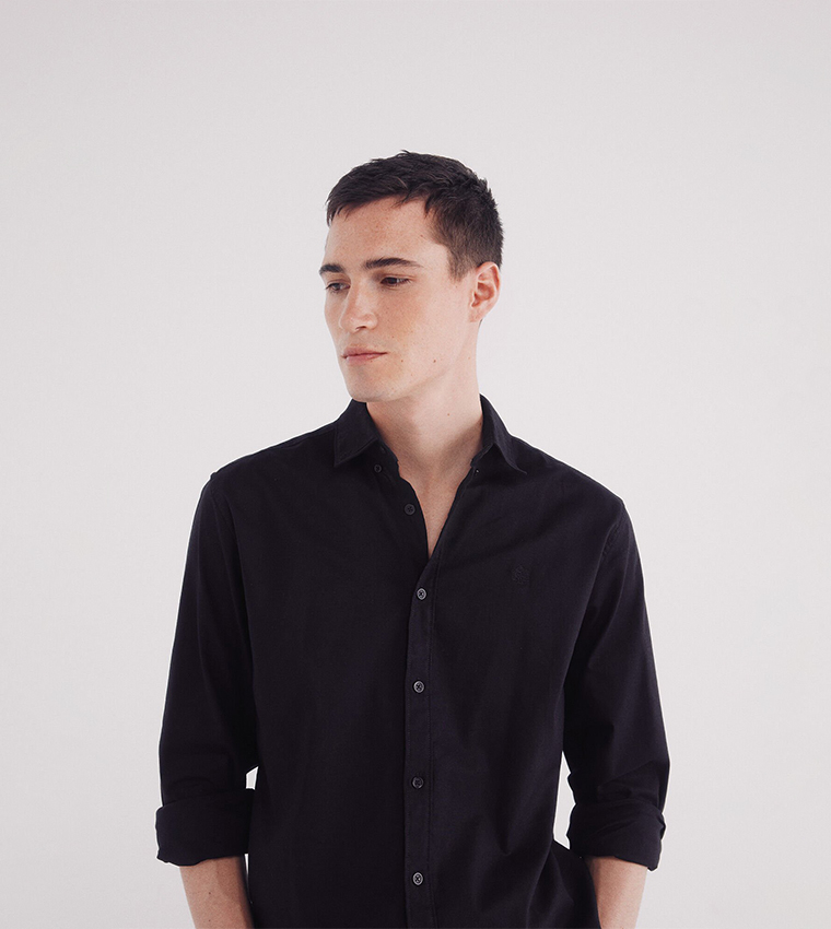 Solid Long Sleeves Linen Shirt