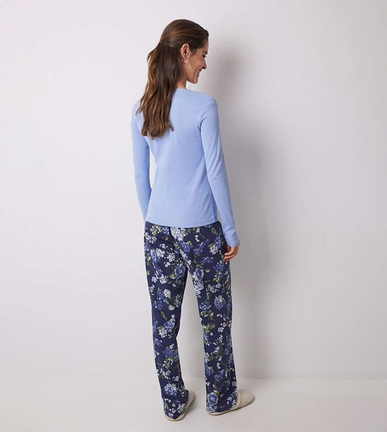 Printed Long Sleeves Pyjama Set