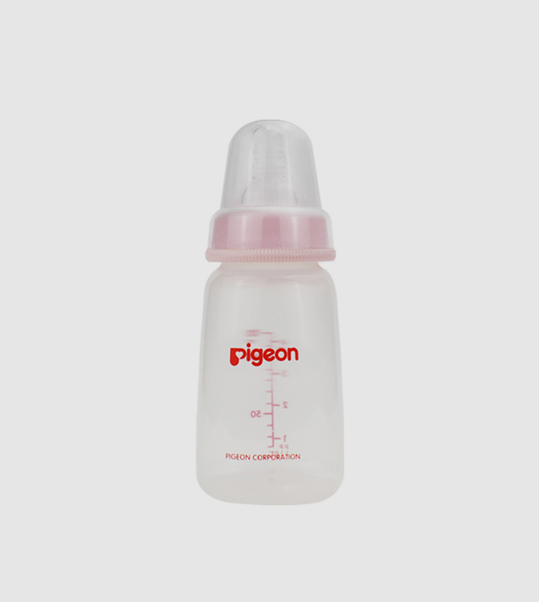 Plastic Feeding Bottle 120ml (Transparent Cap)