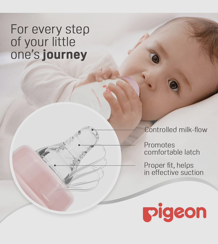 Plastic Feeding Bottle 120ml (Transparent Cap)