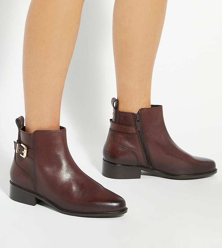 PADRI Buckle Detail Ankle Boots