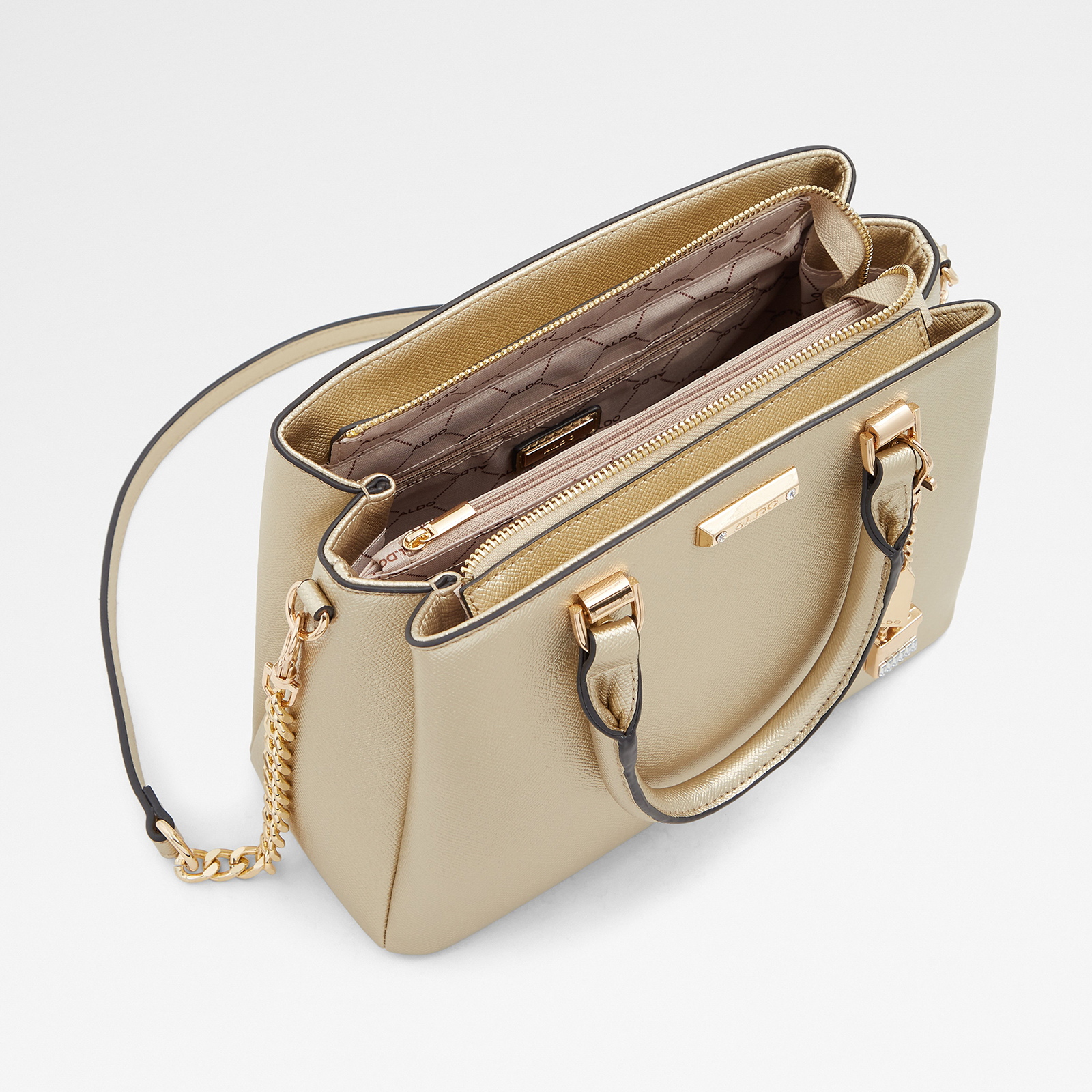 Buy Aldo Papasula Tote Gold In Gold 6thStreet Bahrain