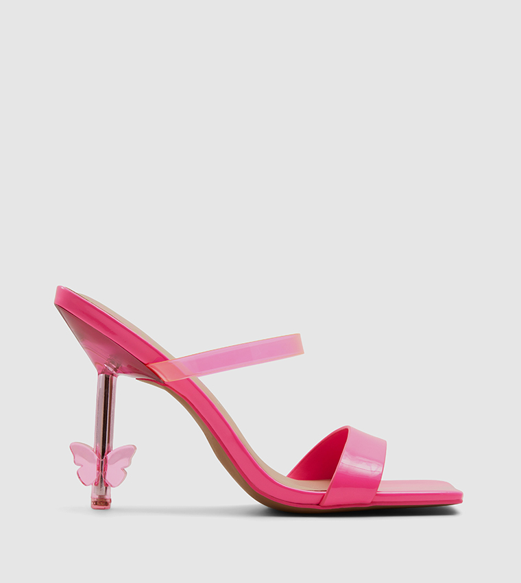 Pink open toe heels clearance