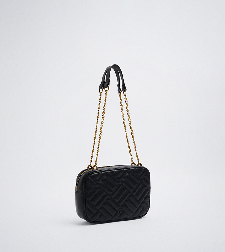 Naime Quilted Chain Bag / Ecru