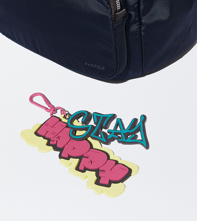 Buy Parfois Zippered Backpack With Charm In Navy 6thStreet UAE