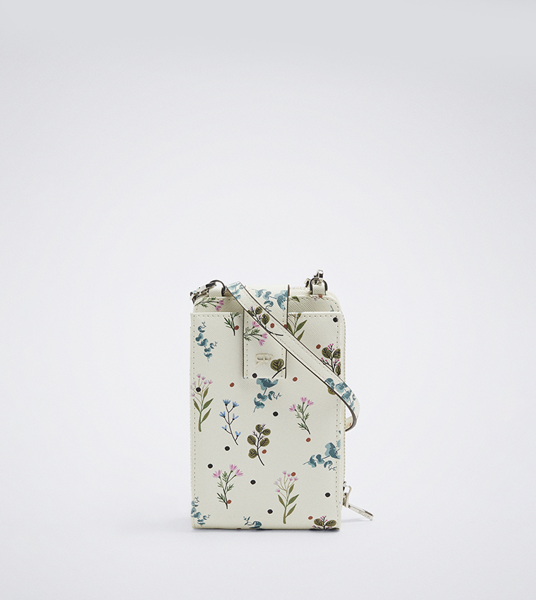 Buy Parfois Floral Print Crossbody Phone Bag In Ecru 6thStreet UAE