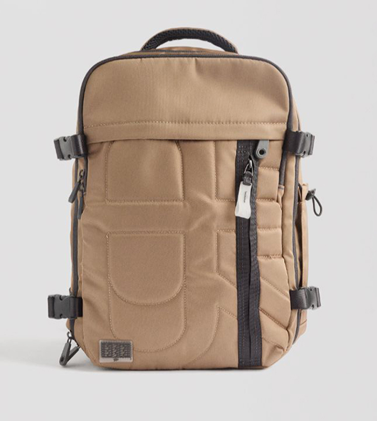 Buy Parfois Zippered Nylon Cabin Backpack In Brown 6thStreet UAE