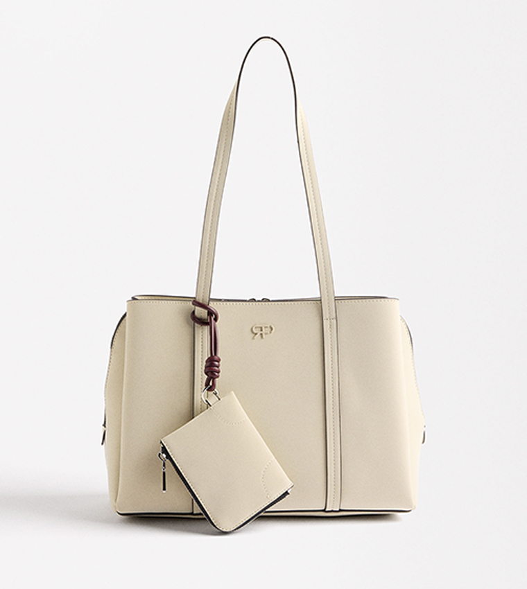 Buy Parfois Monogram Shoulder Bag In Off White 6thStreet UAE