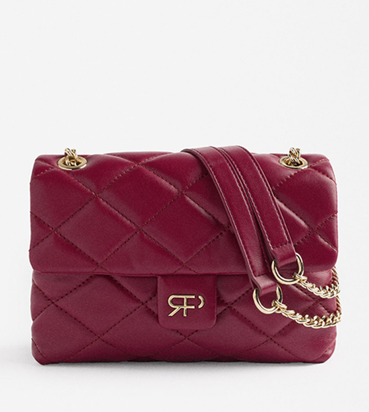 Buy Parfois Quilted Twist Lock Shoulder Bag In Pink 6thStreet Qatar