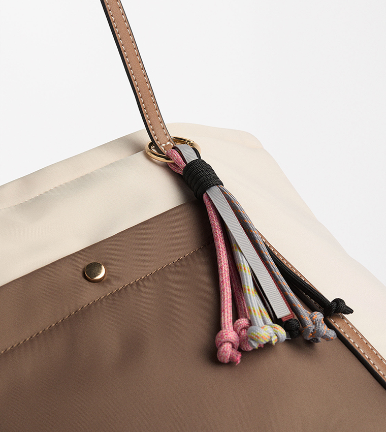 Color Block Tote Bag