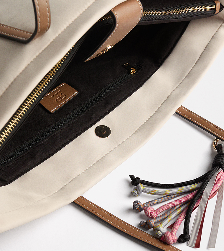 Color Block Tote Bag
