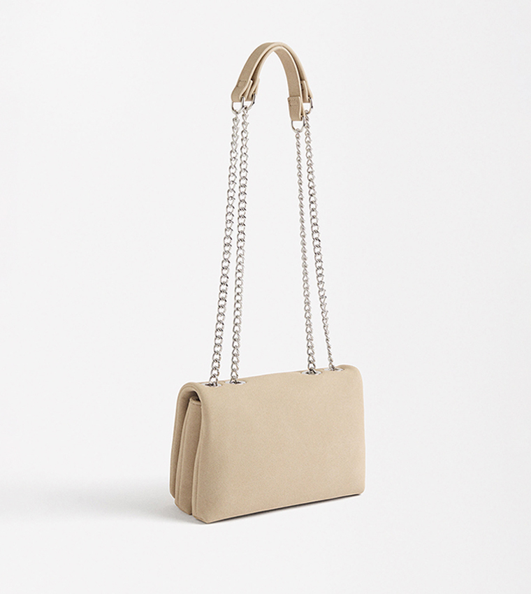 Embellished Flap Shoulder Bag